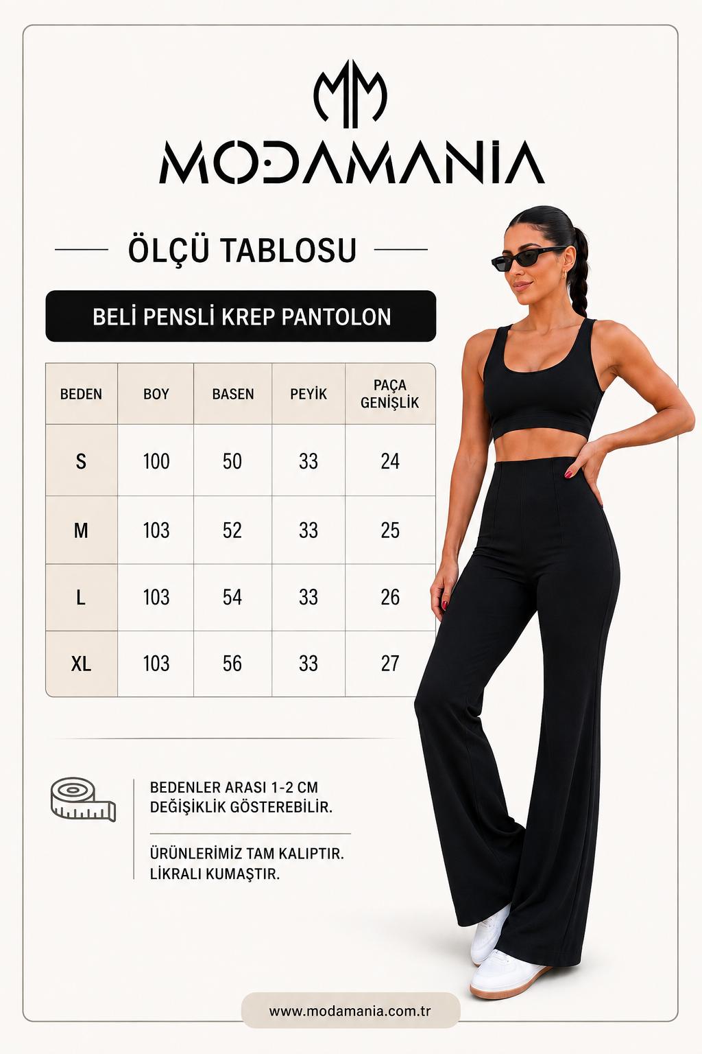Pensli Krep Pantolon